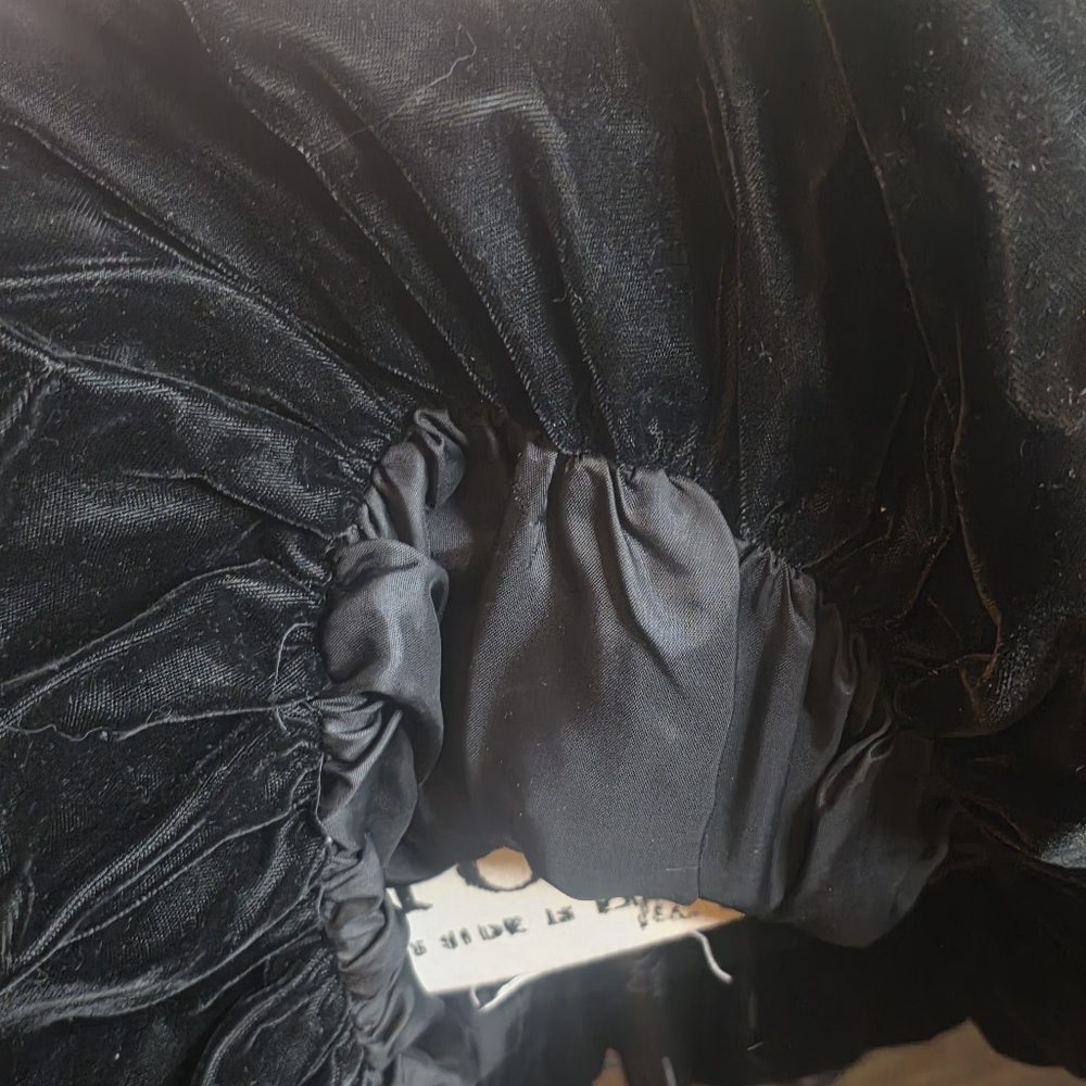 vtg 80s Gold And Black mini dress sz 4 metallic bubble hem - Picture 7 of 16